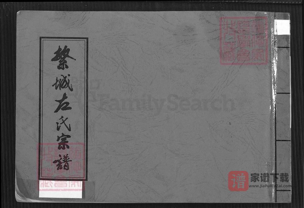 山西忻州繁峙县繁城左氏宗谱PDF高清电子版下载