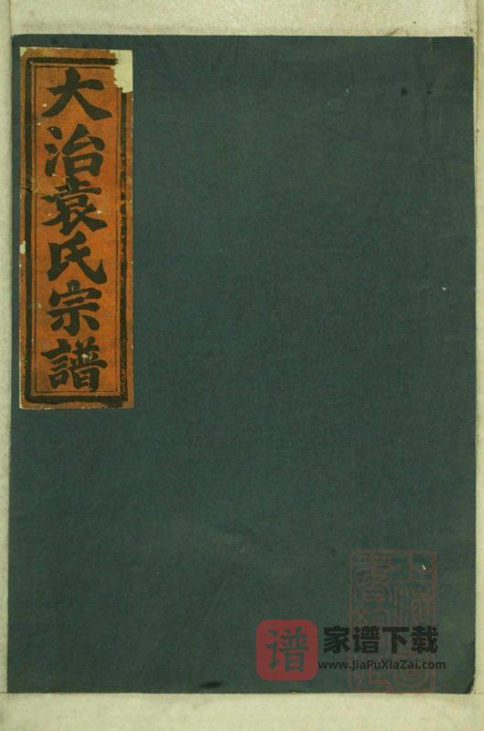 浙江衢州龙游县大治袁氏宗谱（忠顺堂）PDF高清电子版下载-家谱下载