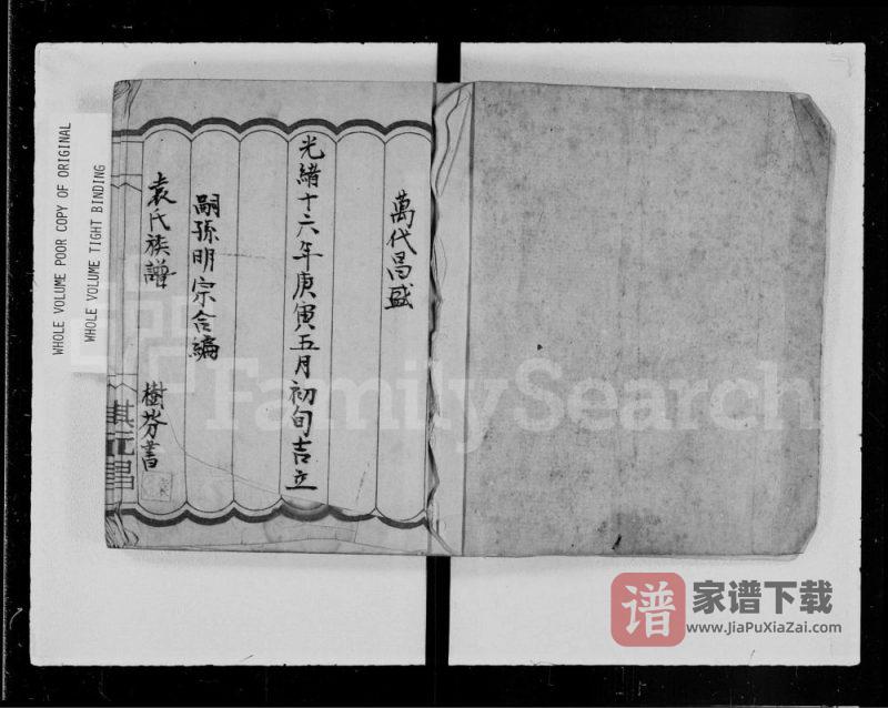 广东河源袁氏族谱PDF高清电子版下载-家谱下载