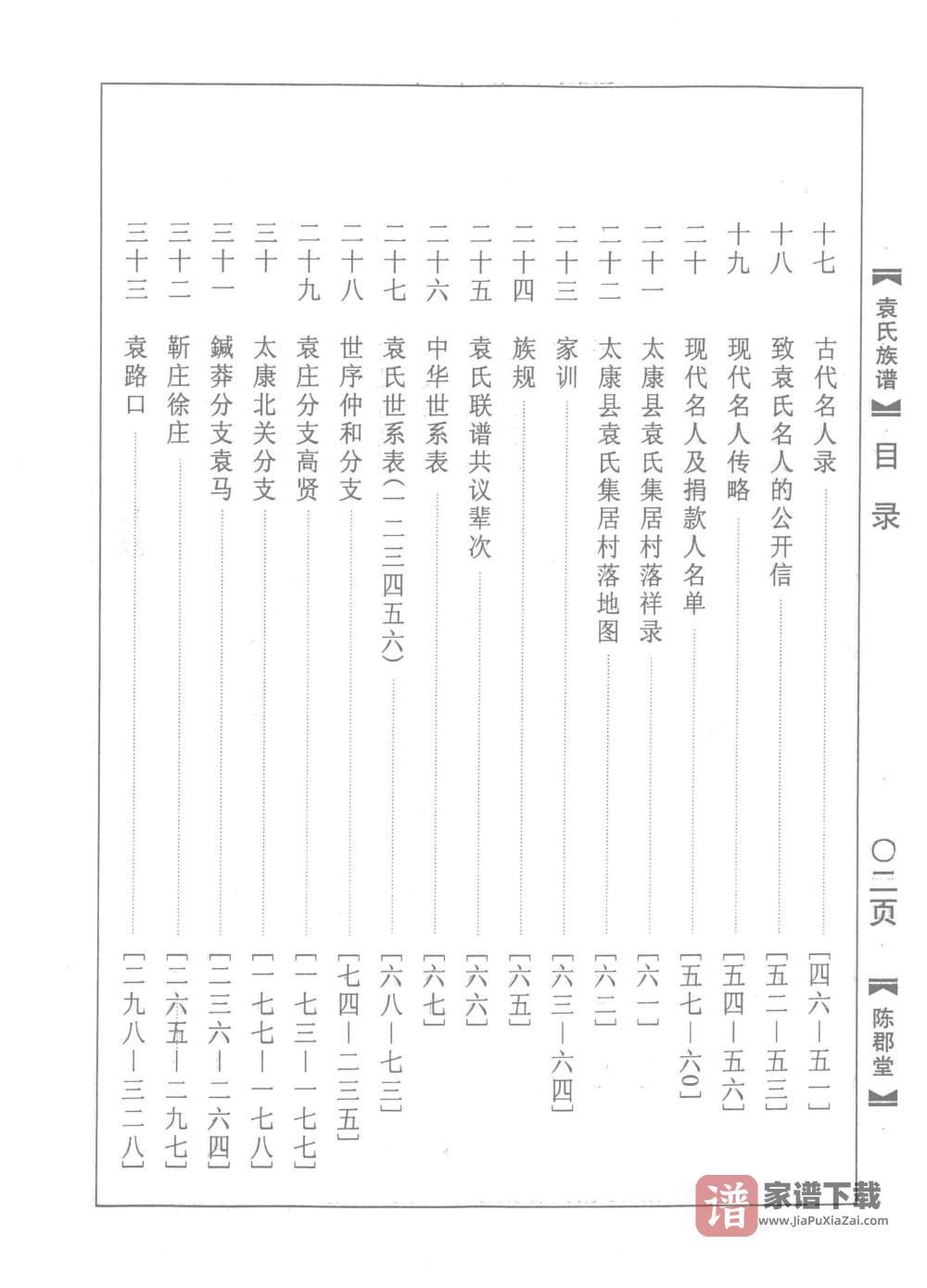 图片[2]-河南周口太康县袁氏族谱（陈郡堂）PDF高清电子版下载-家谱下载