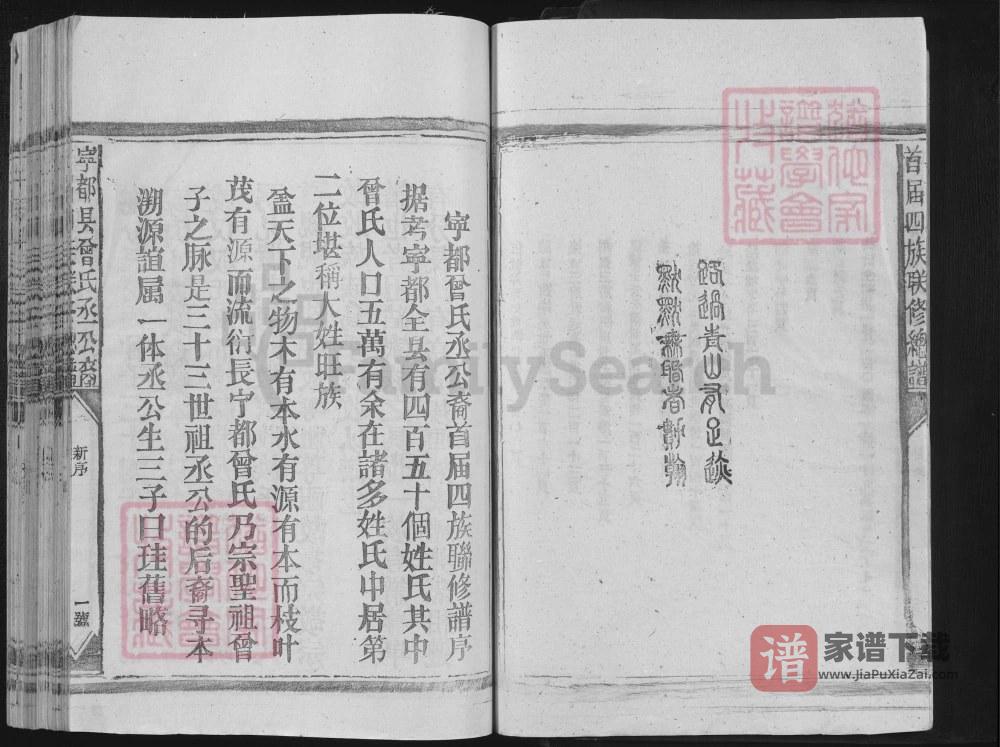图片[2]-江西赣州宁都县曾氏丞公裔首届四族联修总谱PDF高清电子版下载-家谱下载