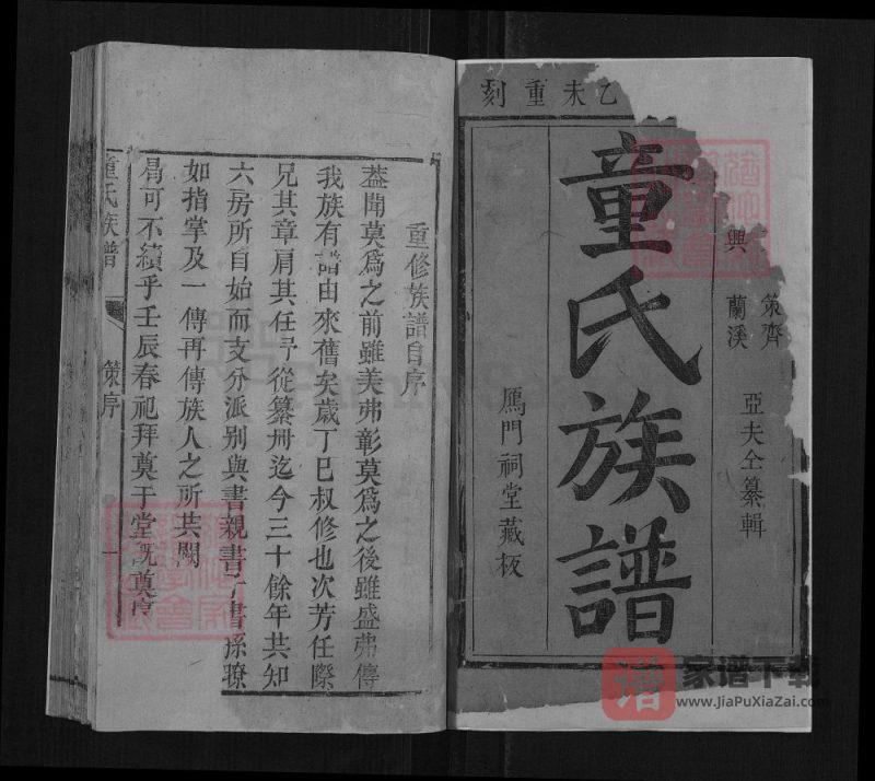 湖南岳阳平江童氏族谱PDF高清电子版下载-家谱下载