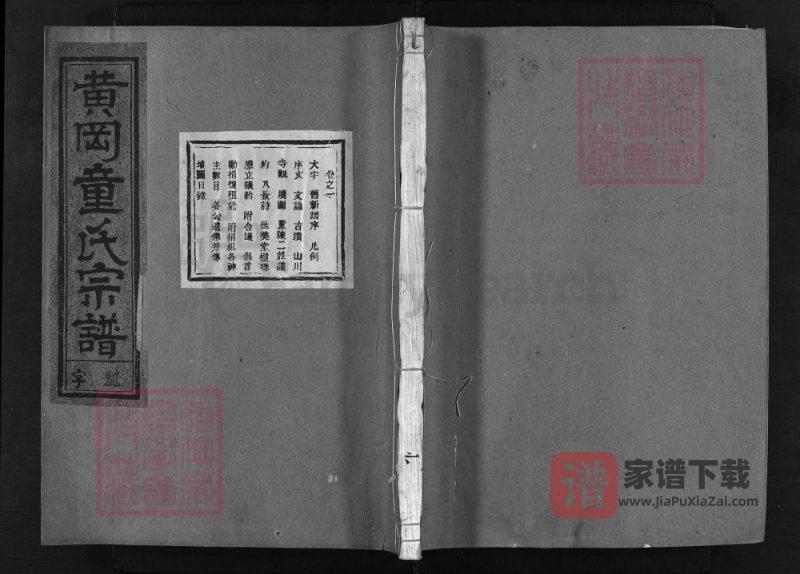 浙江兰溪黄冈童氏宗谱(世美堂)PDF高清电子版下载-家谱下载