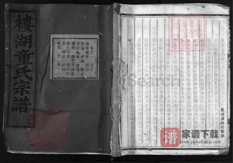 浙江兰溪楼湖童氏宗谱PDF高清电子版下载-家谱下载