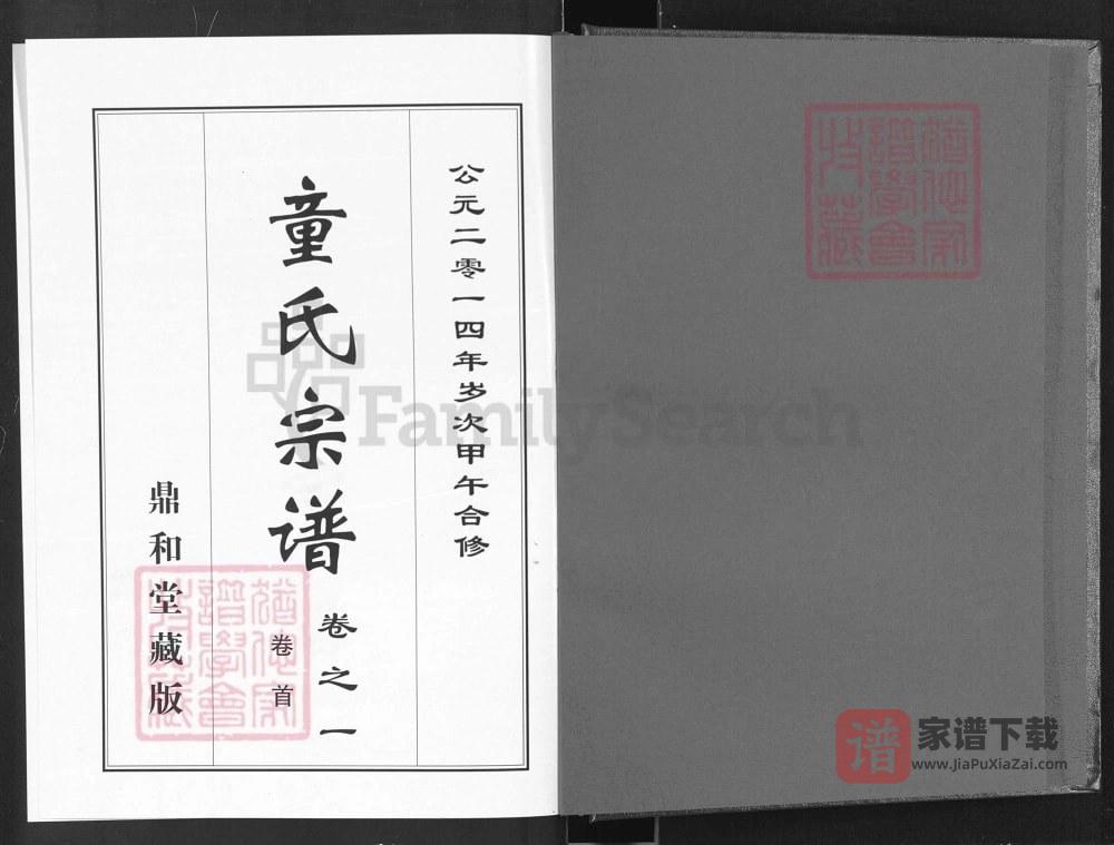 图片[2]-湖北黄冈童氏宗谱（鼎和堂）PDF高清电子版下载-家谱下载