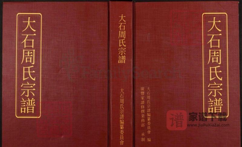 江西上饶广丰区大石周氏宗谱PDF高清电子版下载-家谱下载