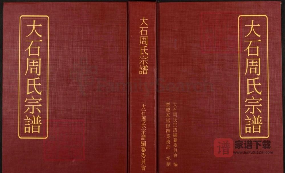 图片[1]-江西上饶广丰区大石周氏宗谱PDF高清电子版下载-家谱下载