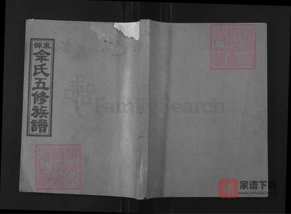 湖南邵东佘氏五修族谱PDF高清电子版下载