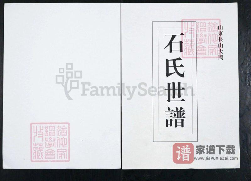 山东淄博石氏世谱PDF高清电子版下载-家谱下载