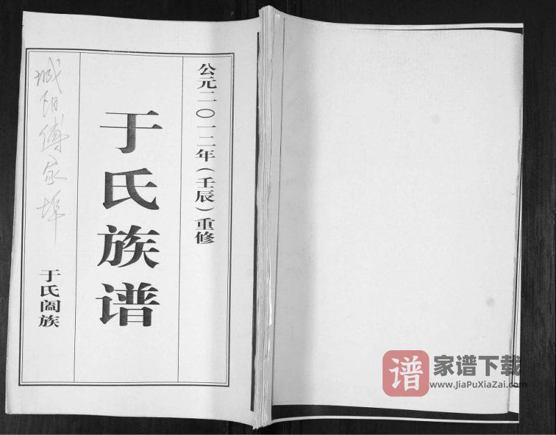 山东青岛城阳区于氏族谱PDF高清电子版下载-家谱下载