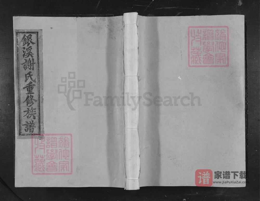 江西吉水银溪谢氏族谱PDF高清电子版下载