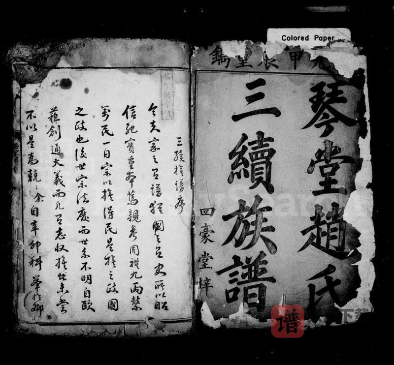 湖南邵阳琴堂赵氏三续族谱(琴鹤堂)PDF高清电子版下载-家谱下载