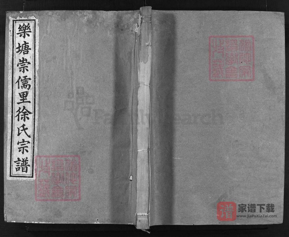 浙江兰溪乐塘崇儒里徐氏宗谱（百忍堂）PDF高清电子版下载