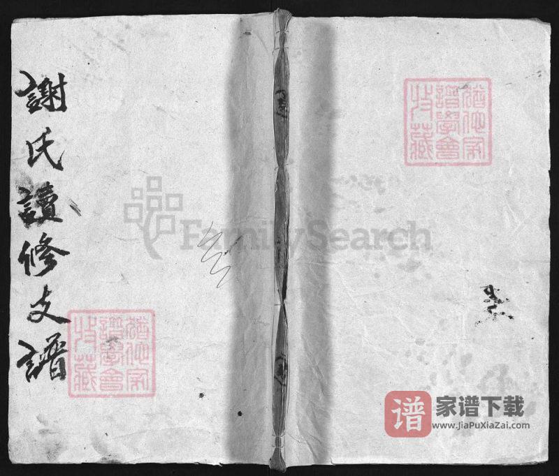 湖南益阳澬阳谢氏续修支谱（东山堂）PDF高清电子版下载-家谱下载