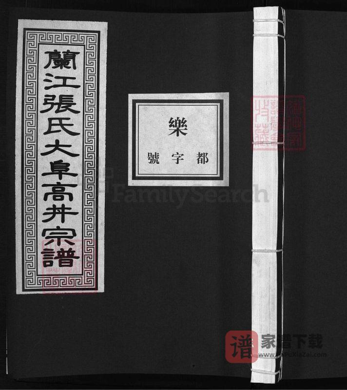 浙江兰溪兰江张氏大阜高井宗谱PDF高清电子版下载-家谱下载