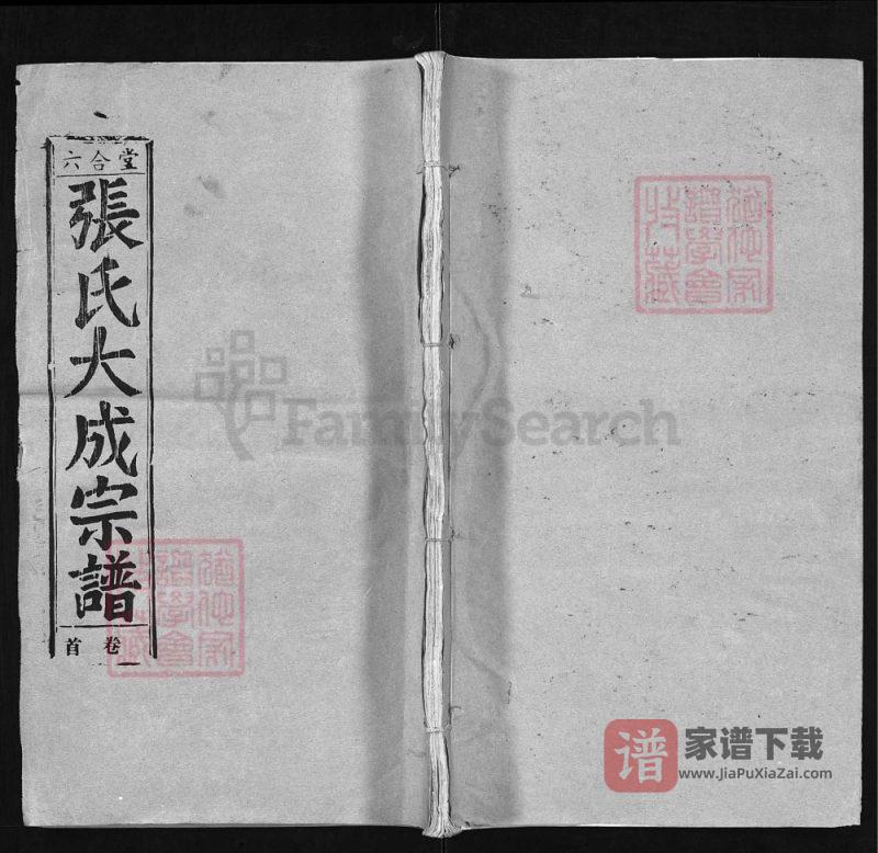 湖北黄冈蕲春县张氏大成宗谱(六合堂)PDF高清电子版下载-家谱下载