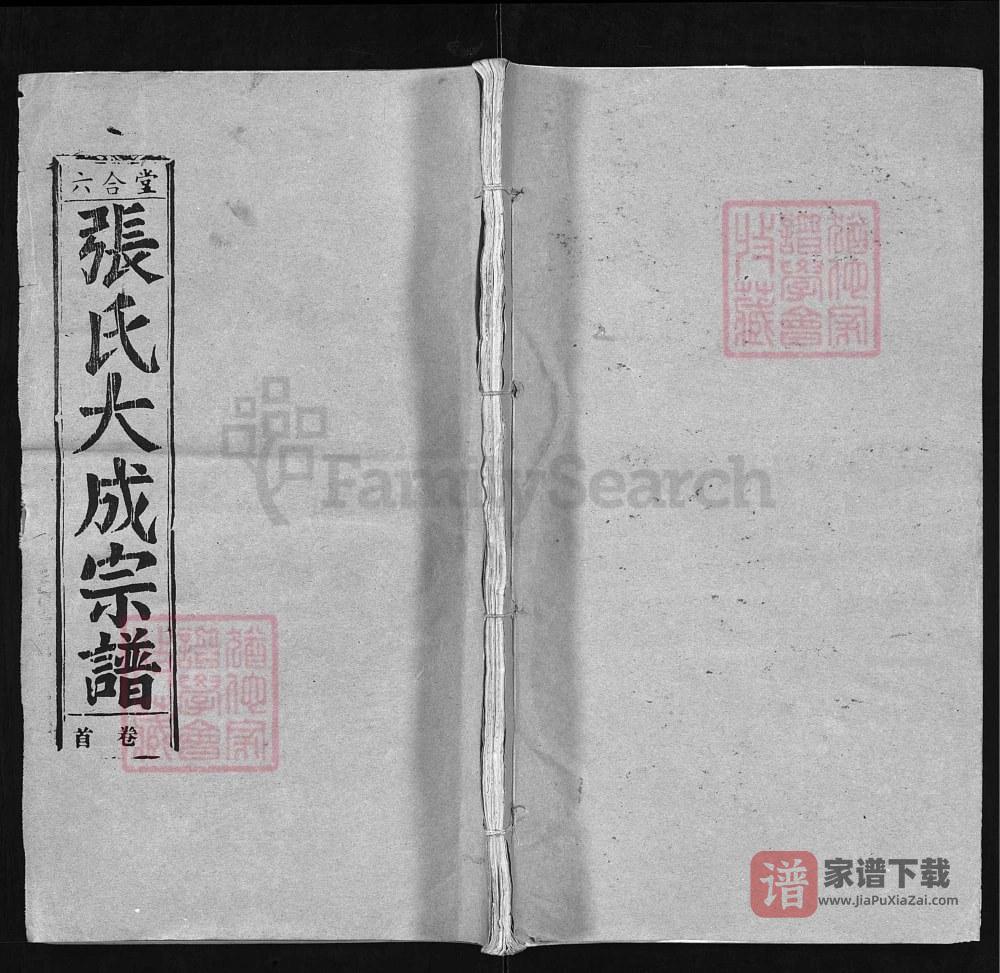 湖北黄冈蕲春县张氏大成宗谱（六合堂）PDF高清电子版下载