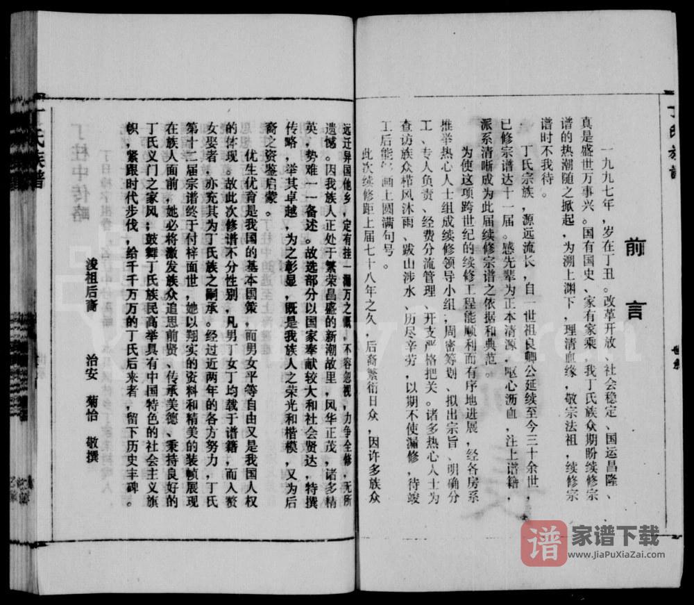 图片[2]-安徽怀宁丁氏族谱PDF高清电子版下载-家谱下载