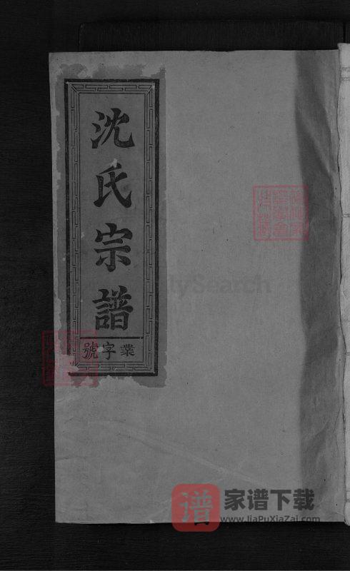 江西上饶沈氏族谱PDF高清电子版下载-家谱下载