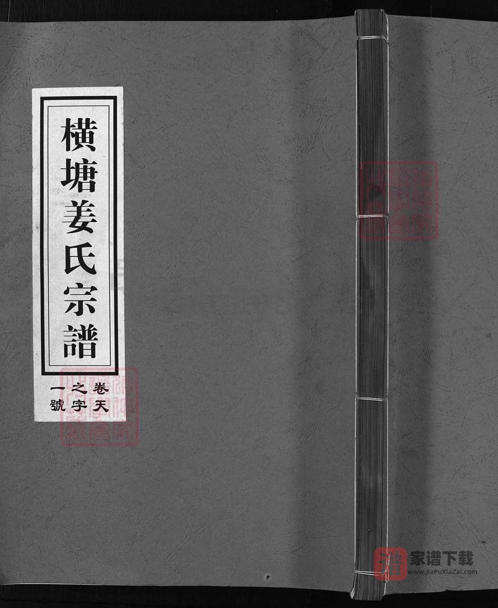 浙江兰溪横塘姜氏宗谱（崇德堂）PDF高清电子版下载