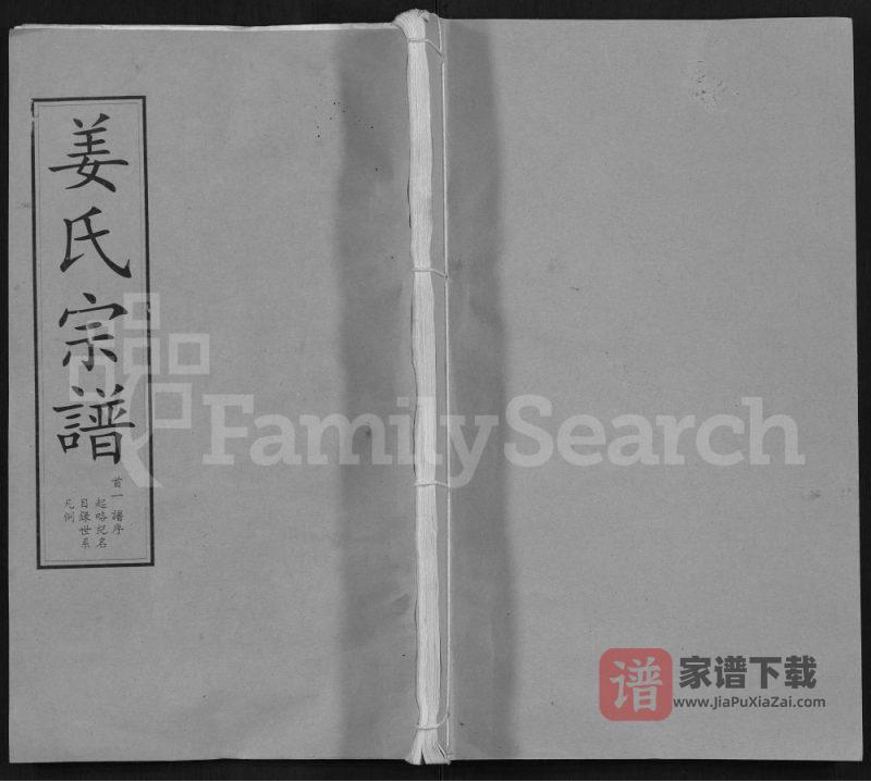 湖北麻城姜氏宗谱(垂裕堂)PDF高清电子版下载-家谱下载
