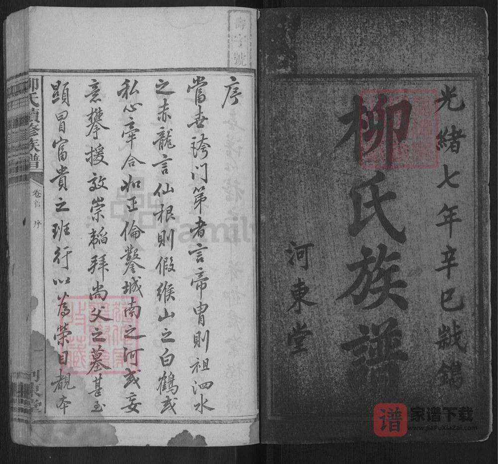 图片[2]-湖南邵阳田心柳家桥柳氏续修族谱（河东堂）PDF高清电子版下载-家谱下载