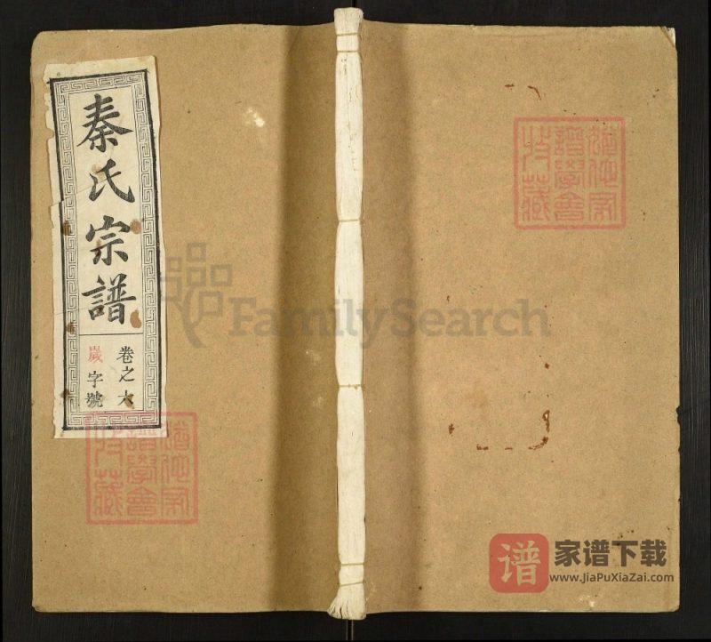安徽合肥肥东县秦氏宗谱（万石堂）PDF高清电子版下载-家谱下载
