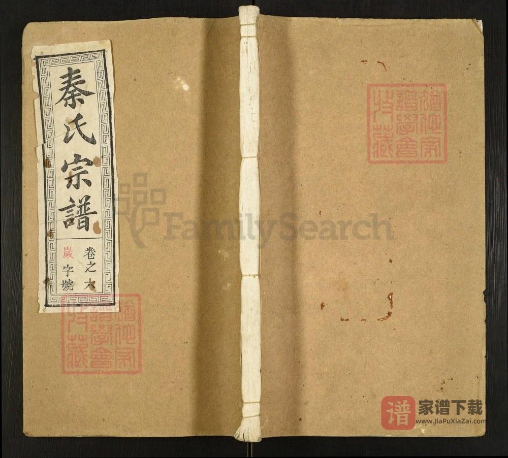 安徽合肥肥东县秦氏宗谱（万石堂）PDF高清电子版下载