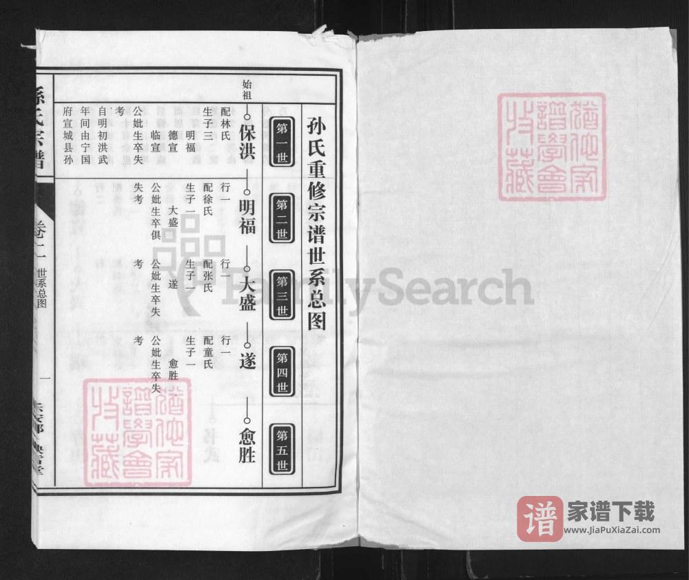 图片[2]-安徽合肥肥东县孙氏三修宗谱（映雪堂）PDF高清电子版下载-家谱下载
