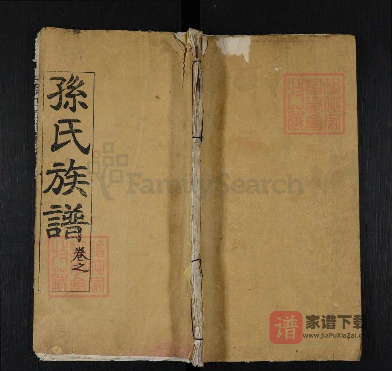 湖北武汉黄陂区孙氏族谱PDF高清电子版下载-家谱下载