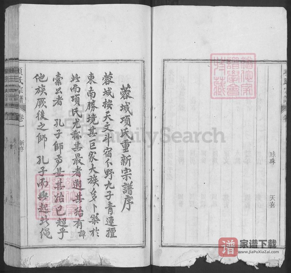 图片[1]-安徽池州青阳项氏宗谱PDF高清电子版下载-家谱下载