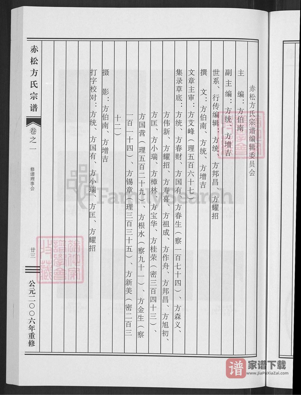 浙江金华赤松方氏宗谱PDF高清电子版下载