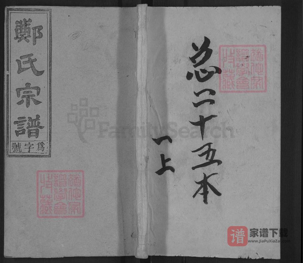 安徽桐城郑氏宗谱（诒瑞堂）PDF高清电子版下载