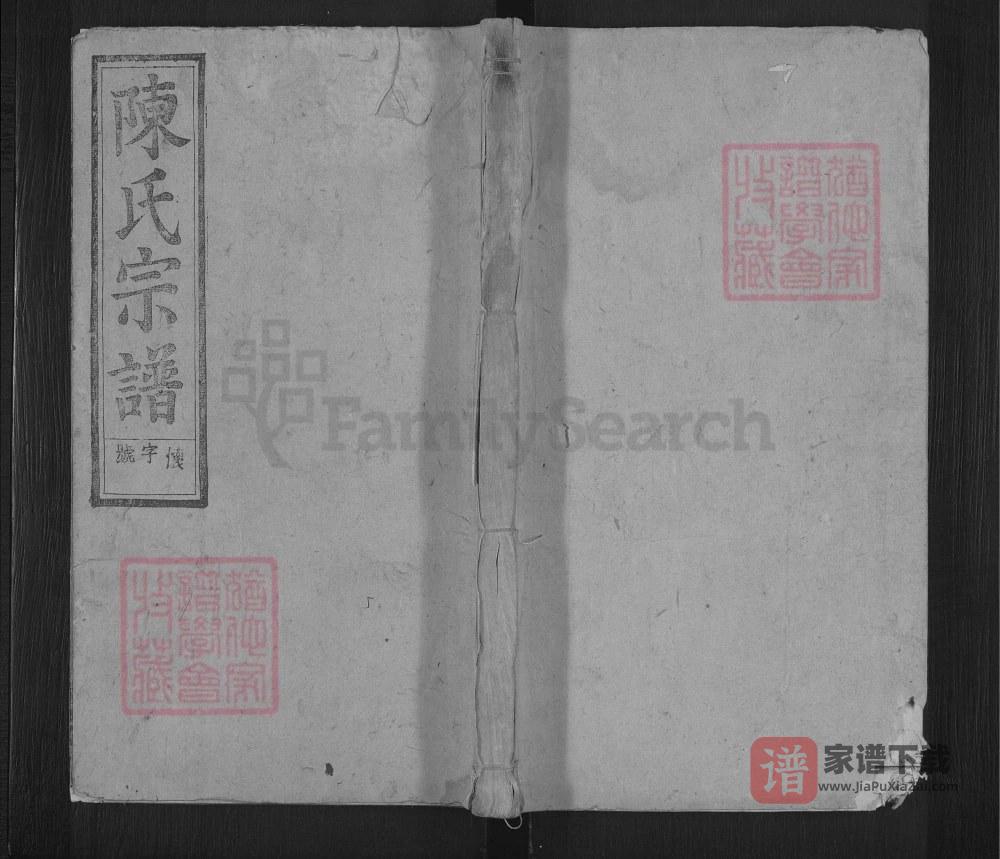 安徽安庆怀宁陈氏宗谱（聚星堂）PDF高清电子版下载