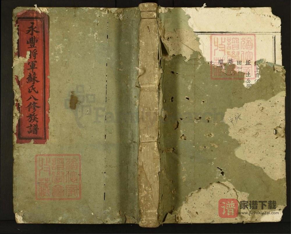 江西吉安永丰将军苏氏八修族谱PDF高清电子版下载