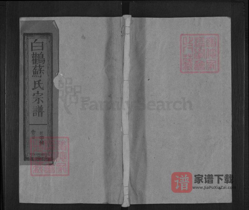江西上饶白鹳苏氏宗谱PDF高清电子版下载-家谱下载