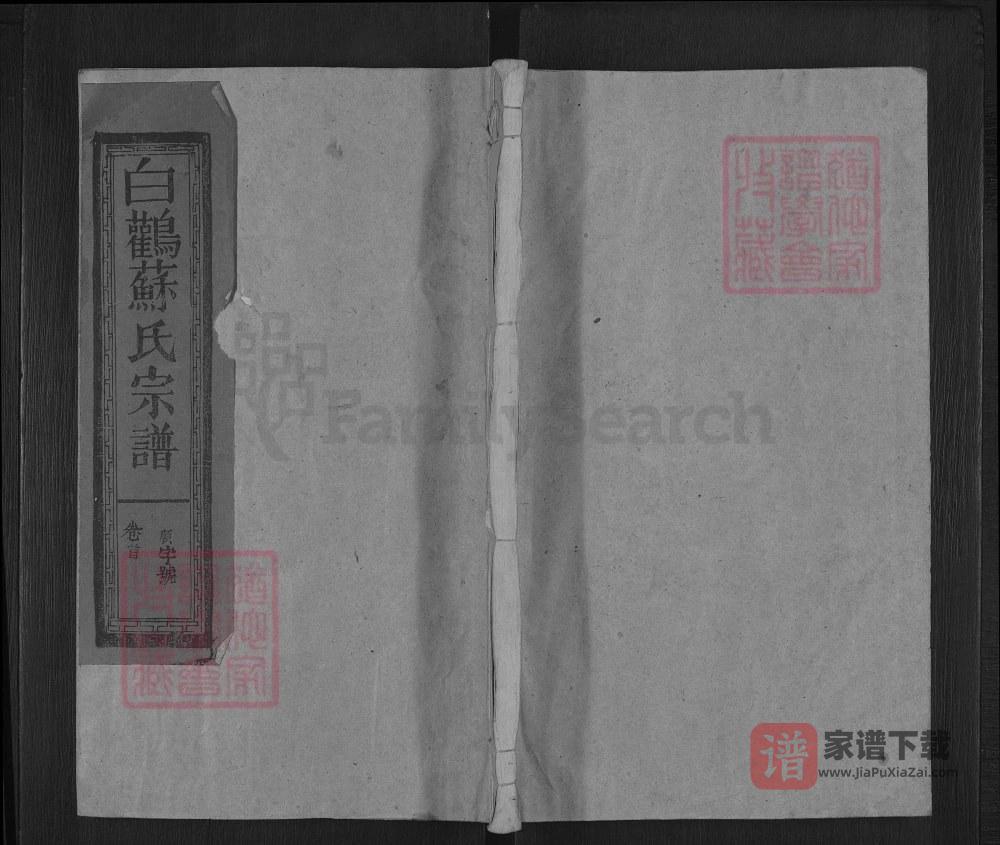 江西上饶白鹳苏氏宗谱PDF高清电子版下载