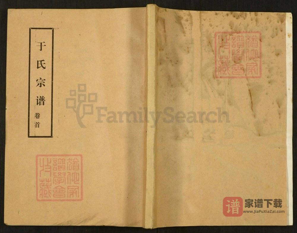 河南开封通许县于氏宗谱（祀先堂）PDF高清电子版下载