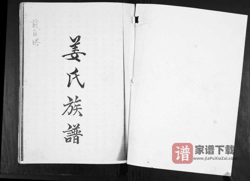 山东青岛即墨区前白塔姜氏族谱PDF高清电子版下载-家谱下载