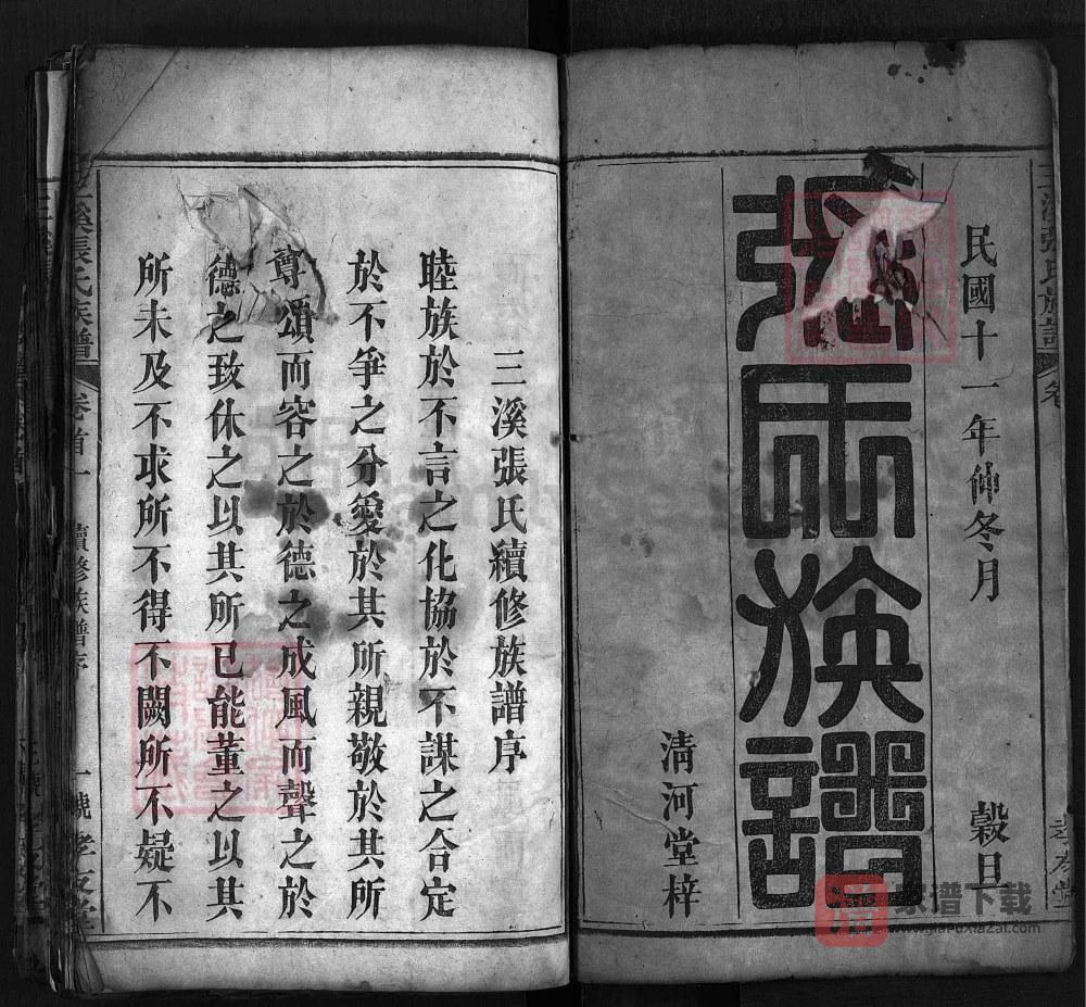 图片[2]-湖北蕲春三溪张氏族谱（孝友堂）PDF高清电子版下载-家谱下载