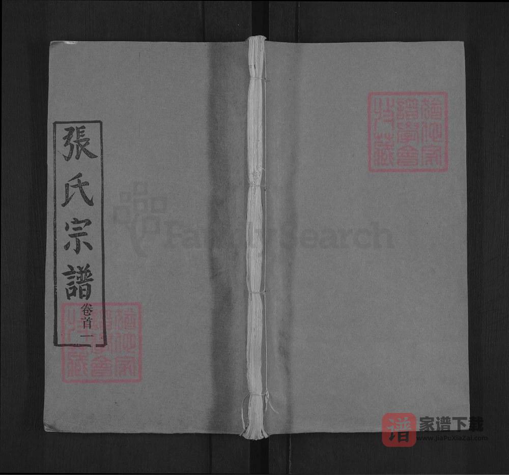湖北黄冈楚黄张氏宗谱（两铭堂）PDF高清电子版下载