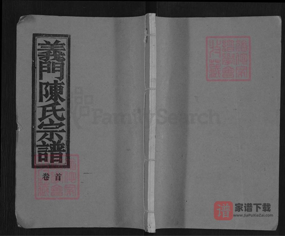 图片[1]-湖北武穴义门陈氏大成宗谱（大义堂）PDF高清电子版下载-家谱下载
