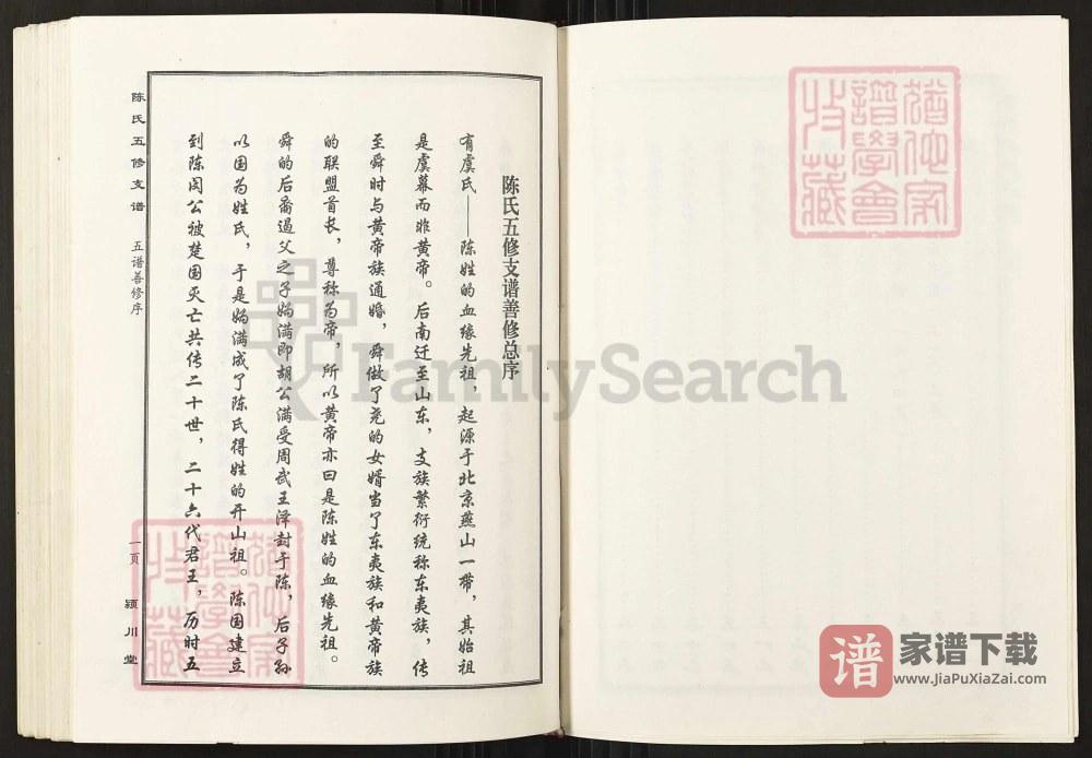 图片[2]-湖南怀化沅陵陈氏五修支谱（颍川堂）PDF高清电子版下载-家谱下载