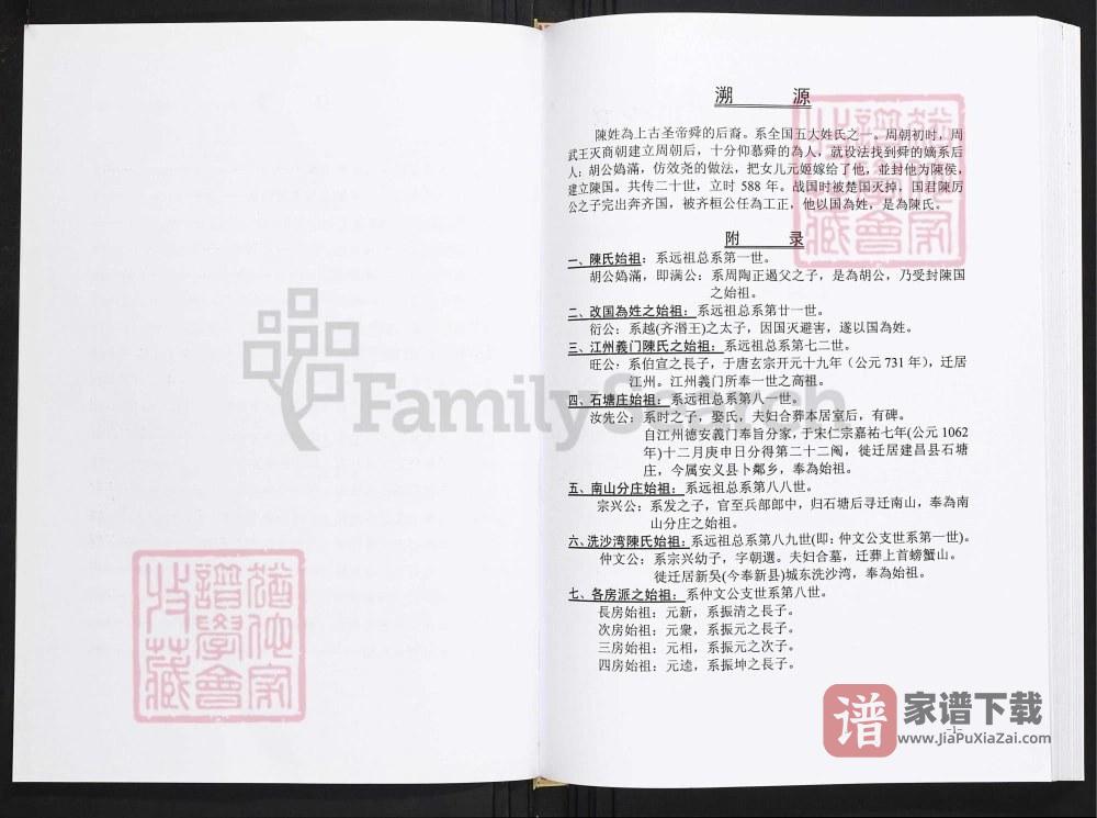 图片[2]-江西奉新洗沙湾陈氏宗谱PDF高清电子版下载-家谱下载
