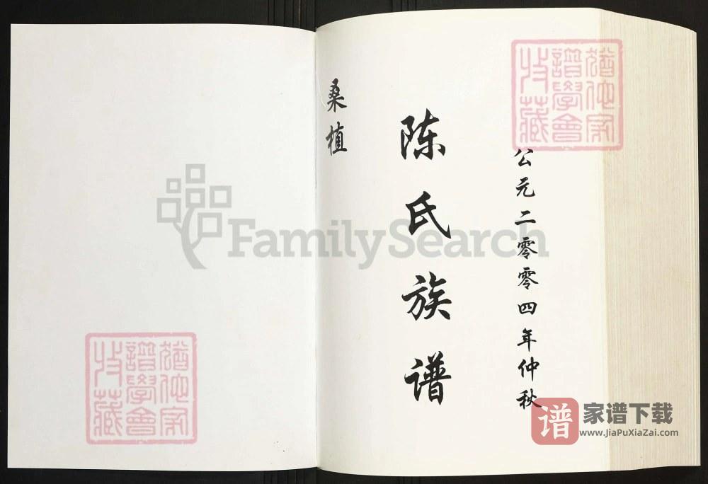 图片[2]-湖南张家界桑植陈氏族谱PDF高清电子版下载-家谱下载