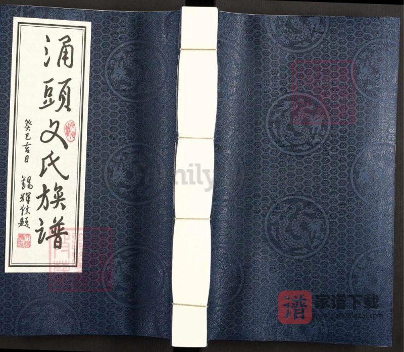 广东东莞长安镇涌头文氏族谱PDF高清电子版下载-家谱下载