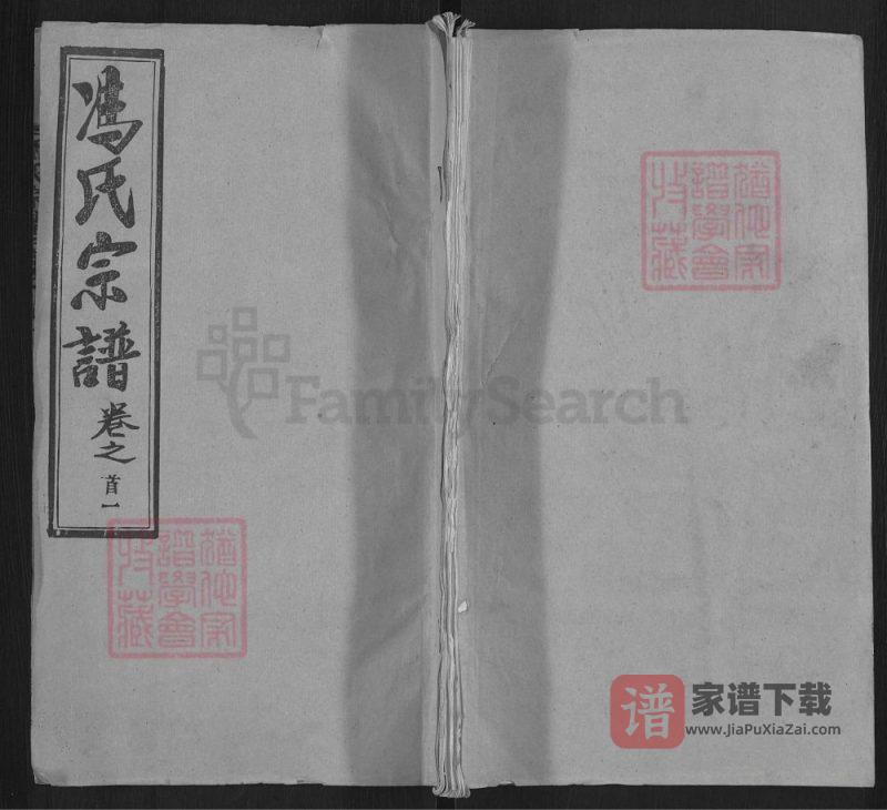 湖北黄冈红安冯氏宗谱（大树堂）PDF高清电子版下载-家谱下载