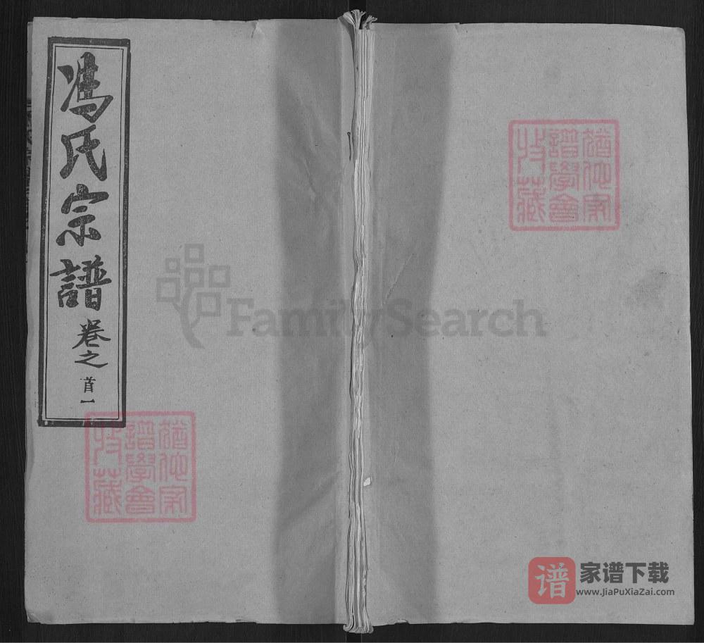 湖北黄冈红安冯氏宗谱（大树堂）PDF高清电子版下载