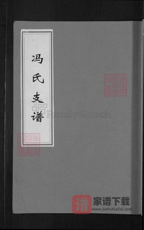 湖南涟源冯氏东江房支谱（始平堂）PDF高清电子版下载-家谱下载