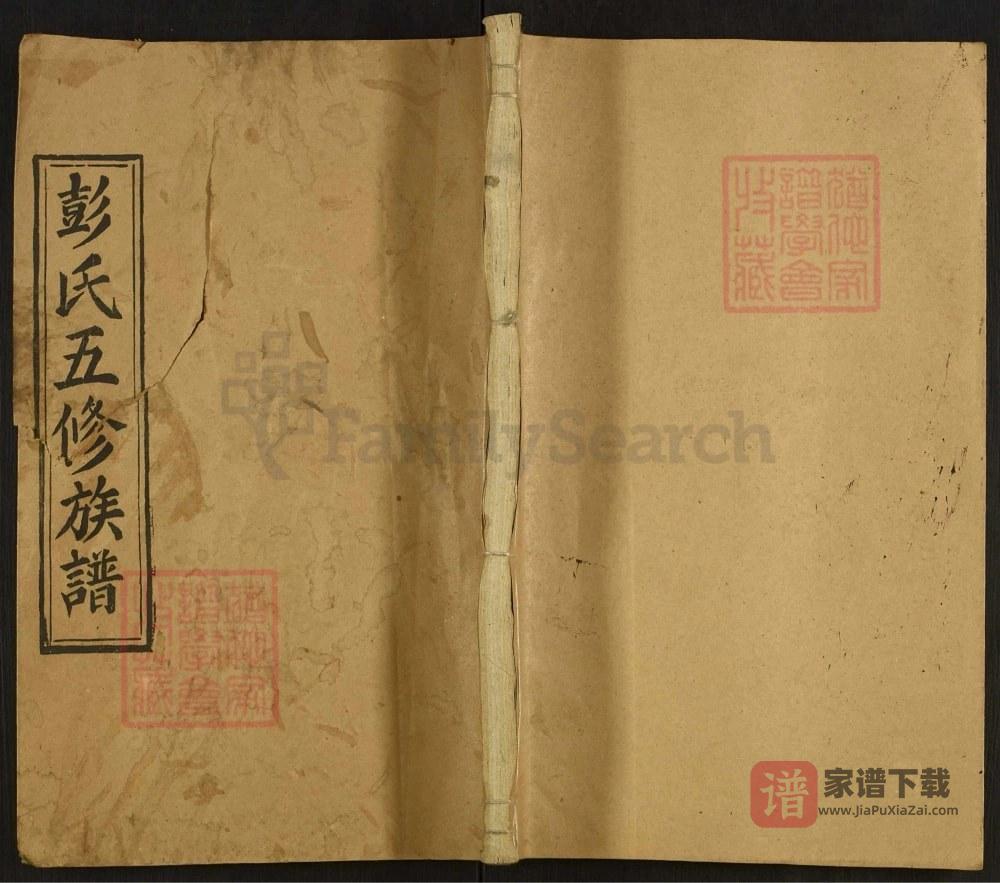 图片[1]-湖南邵阳青茅冈彭氏五修族谱（新泽堂）PDF高清电子版下载-家谱下载